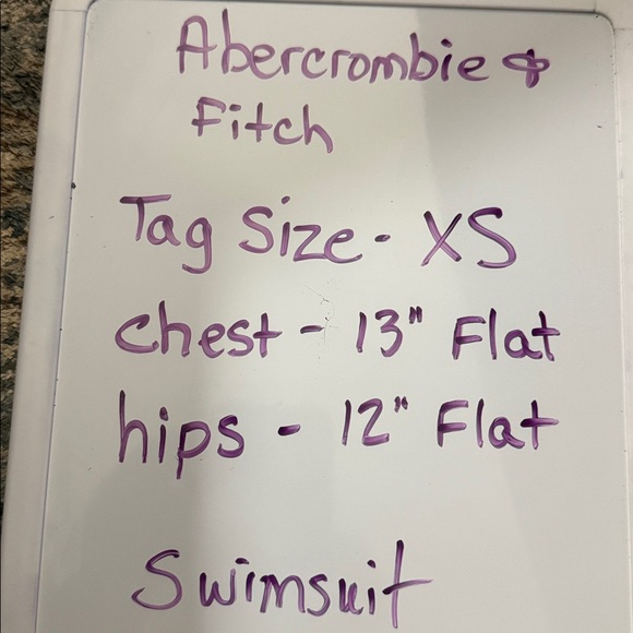 Abercrombie & Fitch One Shoulder Cutout Swimsuit XS Magenta Purple NWT - Picture 7 of 7